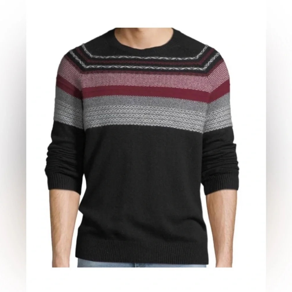 ATM Anthony Thomas Melillo Men’s Fair Isle Sweater Merino Wool- Size XS